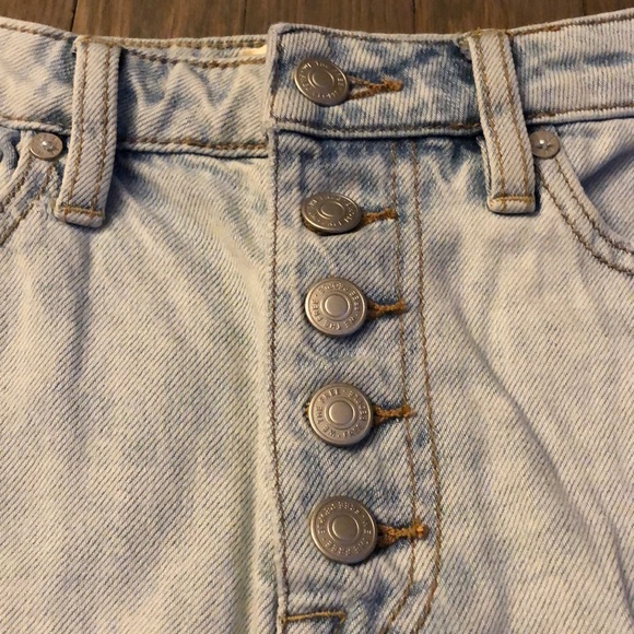 Free People NWT Jean skirt🔥🔥🔥🔥😍😍 - Picture 4 of 12